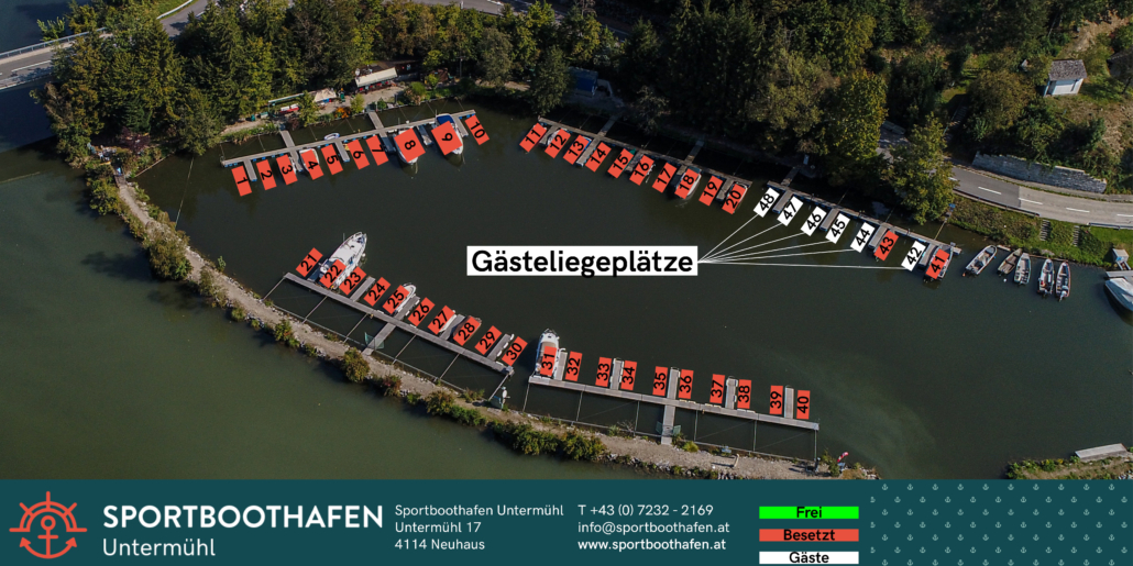 Sportboothafen Untermühl Gästeliegeplätze